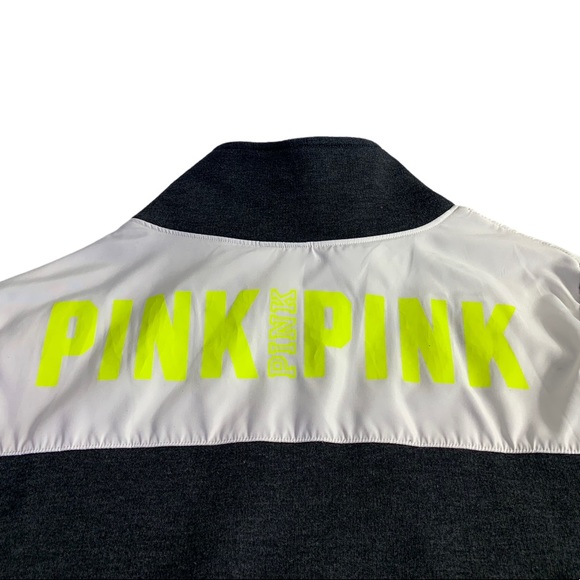 PINK VS 1/4 Zip Pullover Sweatshirt Ladies Sz M - Picture 4 of 6